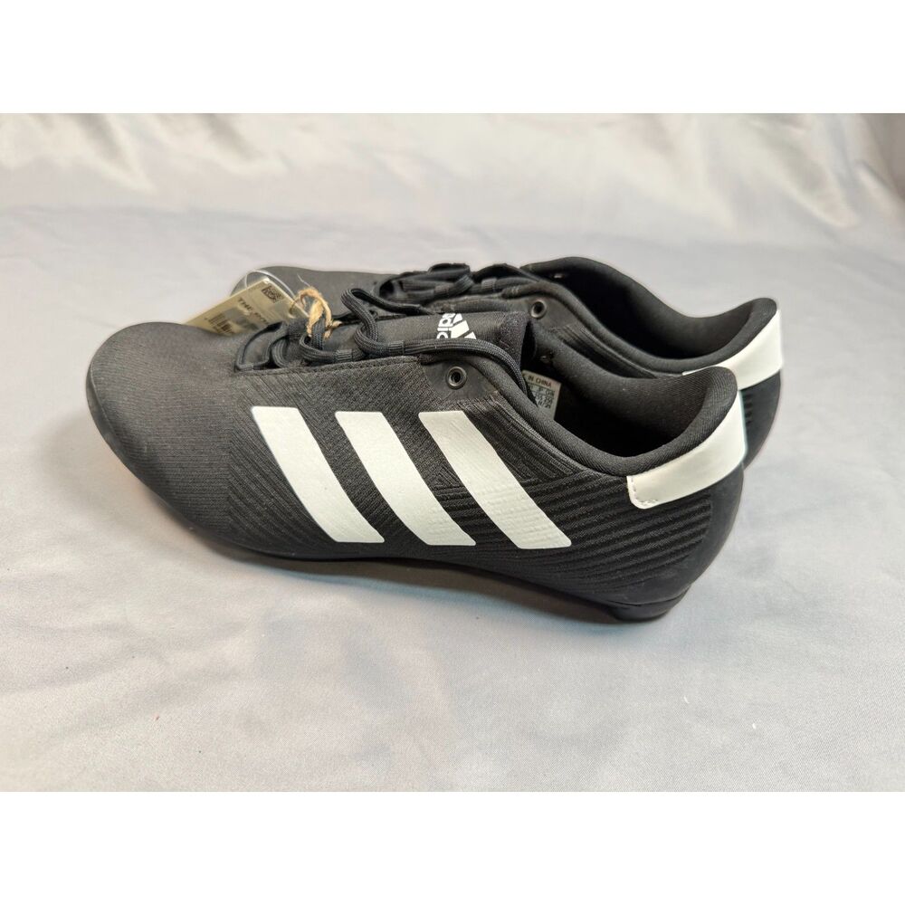 Adidas The Road Cycling Shoes Black White Mens 7.5 3-Bolt Cleat Bike FW4457 NWT
